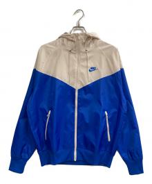 NIKE（ナイキ）の古着「ウィンドランナージャケット」｜アイボリー×ブルー