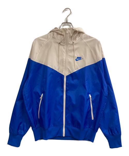 NIKE（ナイキ）NIKE (ナイキ) ウィンドランナージャケット アイボリー×ブルー サイズ:Mの古着・服飾アイテム