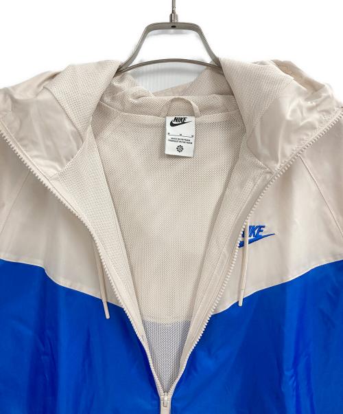 NIKE（ナイキ）NIKE (ナイキ) ウィンドランナージャケット アイボリー×ブルー サイズ:Mの古着・服飾アイテム
