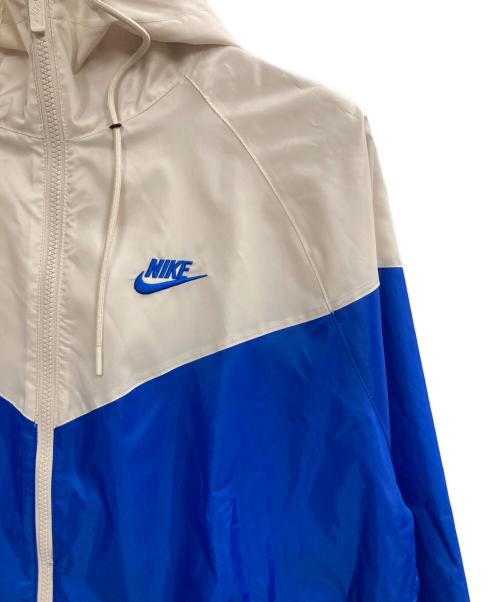 NIKE（ナイキ）NIKE (ナイキ) ウィンドランナージャケット アイボリー×ブルー サイズ:Mの古着・服飾アイテム