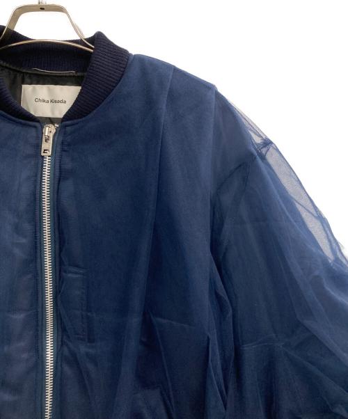 Chika Kisada（チカ キサダ）Chika Kisada (チカ キサダ) Tulle blouson ネイビー サイズ:1の古着・服飾アイテム