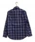 POLO RALPH LAUREN (ポロ・ラルフローレン) ワイドカラーチェックシャツ ネイビー サイズ:M：9000円