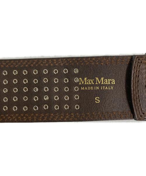 MaxMara（マックスマーラ）MaxMara (マックスマーラ) スタッズベルト ブラウン サイズ:Sの古着・服飾アイテム