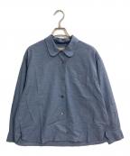 MARGARET HOWELLマーガレットハウエル）の古着「SOFT WASHED COTTON　シャツ」｜ブルー