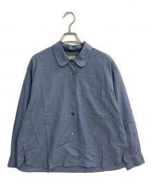 MARGARET HOWELL（マーガレットハウエル）の古着「SOFT WASHED COTTON　シャツ」｜ブルー