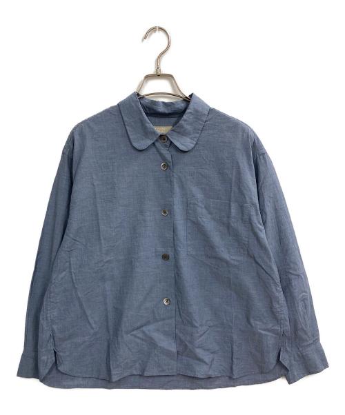MARGARET HOWELL（マーガレットハウエル）MARGARET HOWELL (マーガレットハウエル) SOFT WASHED COTTON　シャツ ブルー サイズ:１の古着・服飾アイテム