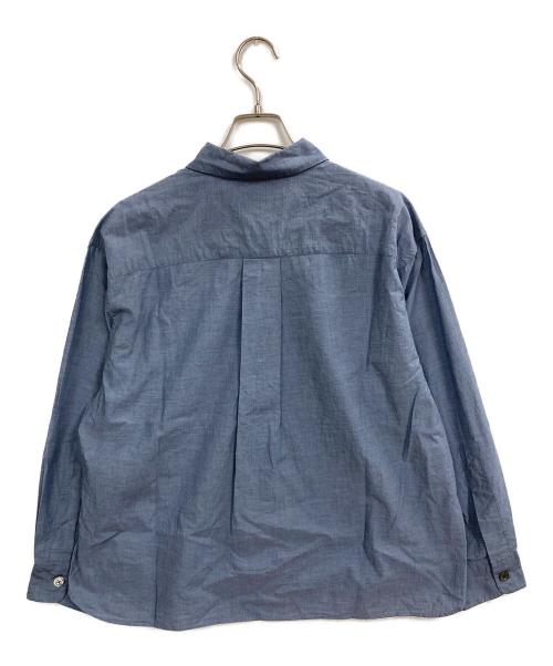 MARGARET HOWELL（マーガレットハウエル）MARGARET HOWELL (マーガレットハウエル) SOFT WASHED COTTON　シャツ ブルー サイズ:１の古着・服飾アイテム
