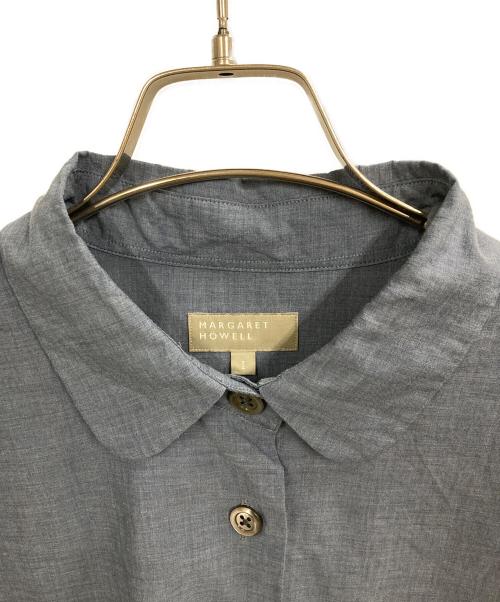 MARGARET HOWELL（マーガレットハウエル）MARGARET HOWELL (マーガレットハウエル) SOFT WASHED COTTON　シャツ ブルー サイズ:１の古着・服飾アイテム