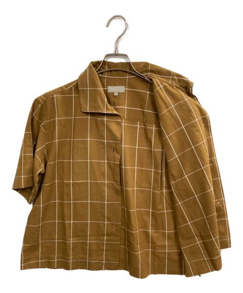 MARGARET HOWELL（マーガレットハウエル）MARGARET HOWELL (マーガレットハウエル) WINDOWPANE CHECK COTTON LINEN イエロー サイズ:１の古着・服飾アイテム