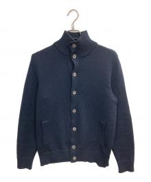 Zanone（ザノーネ）の古着「CHIOTO ニット ブルゾン」｜ネイビー