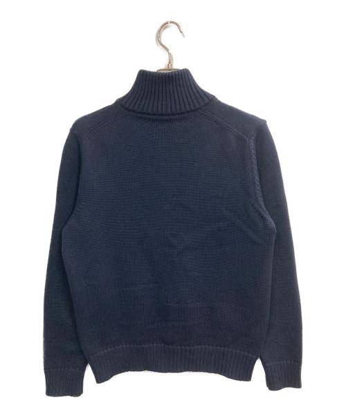 Zanone（ザノーネ）Zanone (ザノーネ) CHIOTO ニット ブルゾン ネイビー サイズ:50の古着・服飾アイテム