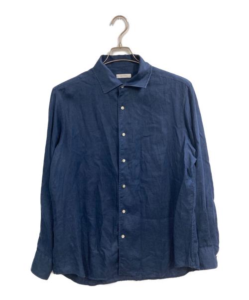 ARCODIO（アルコディオ）ARCODIO (アルコディオ) リネンシャツ ネイビー サイズ:42の古着・服飾アイテム