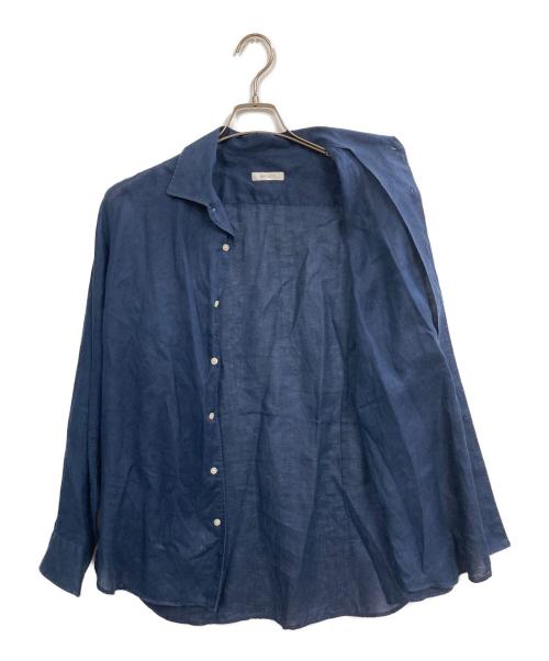 ARCODIO（アルコディオ）ARCODIO (アルコディオ) リネンシャツ ネイビー サイズ:42の古着・服飾アイテム