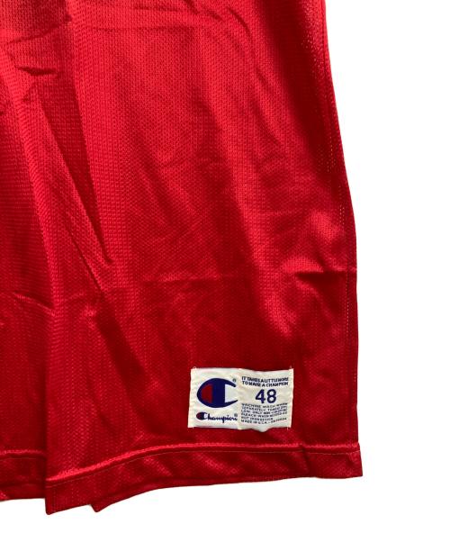 Champion（チャンピオン）Champion (チャンピオン) CHICAGO BULLS ゲームシャツ レッド サイズ:48の古着・服飾アイテム