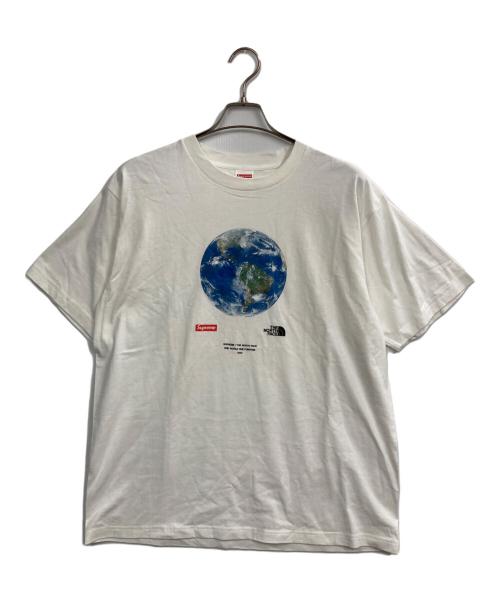 THE NORTH FACE（ザ ノース フェイス）THE NORTH FACE (ザ ノース フェイス) SUPREME (シュプリーム) OneWorld Tee ホワイト サイズ:Lの古着・服飾アイテム