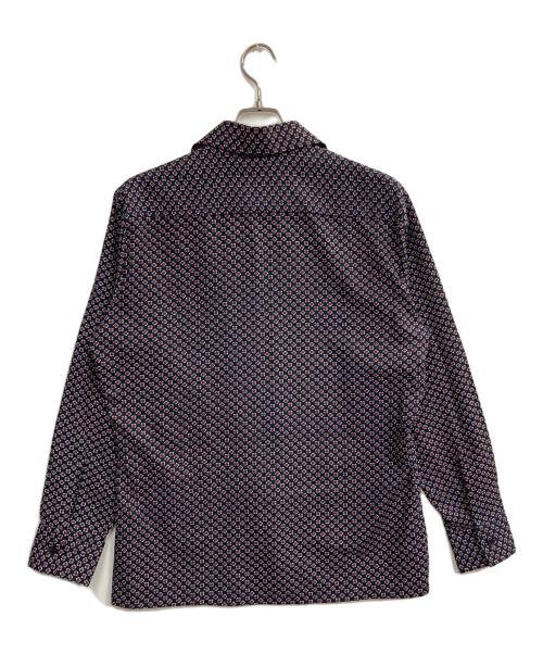 Sears（シアーズ）Sears (シアーズ) 70s 総柄シャツ ネイビー サイズ:Mの古着・服飾アイテム