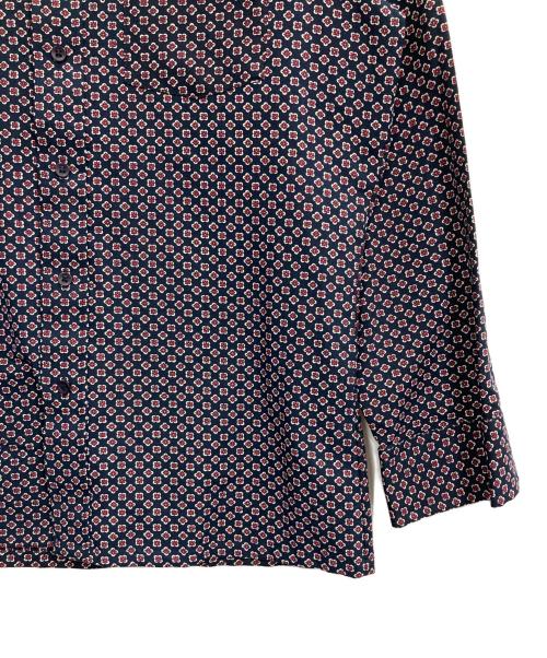Sears（シアーズ）Sears (シアーズ) 70s 総柄シャツ ネイビー サイズ:Mの古着・服飾アイテム