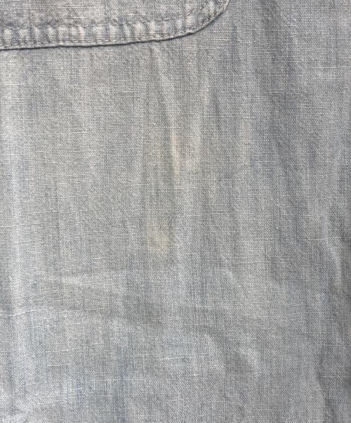 POLO RALPH LAUREN（ポロ・ラルフローレン）POLO RALPH LAUREN (ポロ・ラルフローレン) リネン混ワンピース スカイブルー サイズ:Mの古着・服飾アイテム