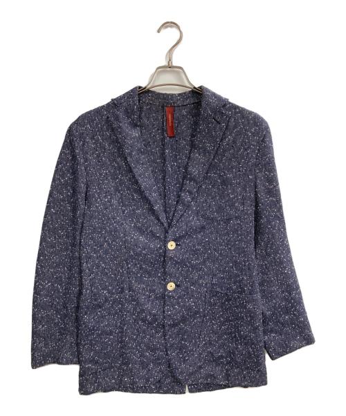 ernesto（エルネスト）ernesto (エルネスト) SUMMER TWEED 2B JACKET ネイビー サイズ:46の古着・服飾アイテム