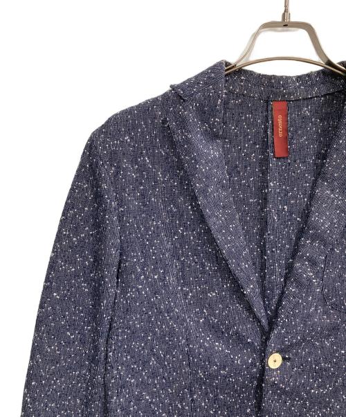 ernesto（エルネスト）ernesto (エルネスト) SUMMER TWEED 2B JACKET ネイビー サイズ:46の古着・服飾アイテム