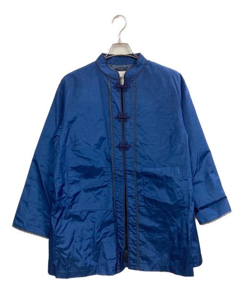 BEAMS BOY（ビームスボーイ）BEAMS BOY (ビームスボーイ) レーヨン シャンタン チャイナコート ブルー サイズ:2 未使用品の古着・服飾アイテム