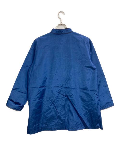 BEAMS BOY（ビームスボーイ）BEAMS BOY (ビームスボーイ) レーヨン シャンタン チャイナコート ブルー サイズ:2 未使用品の古着・服飾アイテム