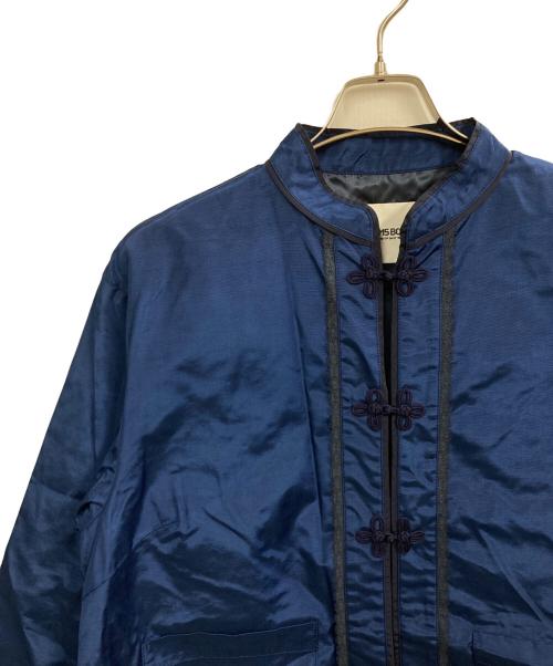 BEAMS BOY（ビームスボーイ）BEAMS BOY (ビームスボーイ) レーヨン シャンタン チャイナコート ブルー サイズ:2 未使用品の古着・服飾アイテム
