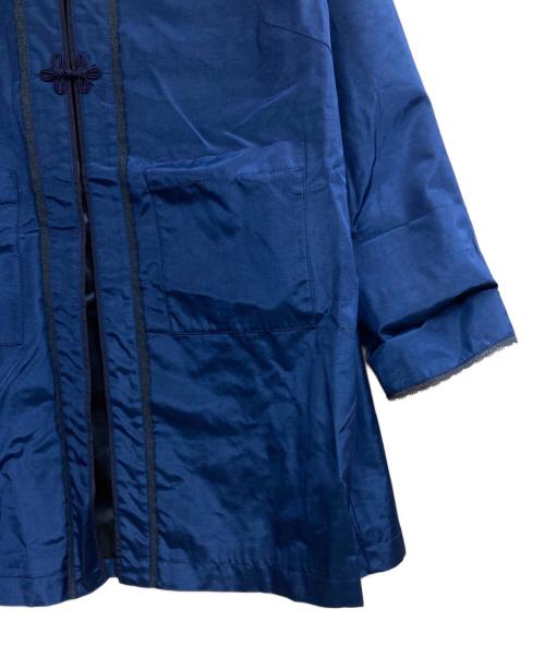 BEAMS BOY（ビームスボーイ）BEAMS BOY (ビームスボーイ) レーヨン シャンタン チャイナコート ブルー サイズ:2 未使用品の古着・服飾アイテム