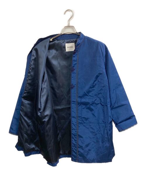 BEAMS BOY（ビームスボーイ）BEAMS BOY (ビームスボーイ) レーヨン シャンタン チャイナコート ブルー サイズ:2 未使用品の古着・服飾アイテム