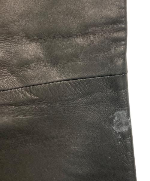 COACH（コーチ）COACH (コーチ) レザーフレアパンツ ブラウン サイズ:8の古着・服飾アイテム