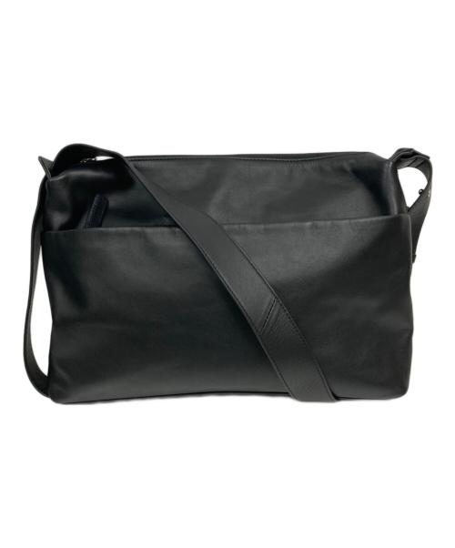 ear PAPILLONNER（イアパピヨネ）ear PAPILLONNER (イアパピヨネ) 2WAYレザーショルダーバッグ ブラックの古着・服飾アイテム