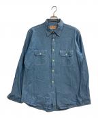 camcoカムコ）の古着「シャンブレーシャツ」｜ブルー