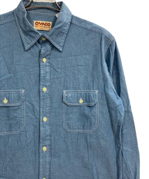 camco（カムコ）CAMCO (カムコ) シャンブレーシャツ ブルー サイズ:XLの古着・服飾アイテム