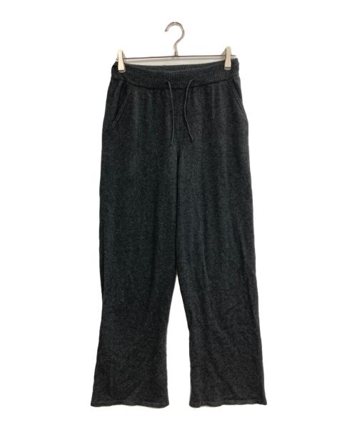 cash&barba（キャッシュ アンド バルバ）cash&barba (キャッシュ アンド バルバ) モンゴリアンカシミヤ ワイドパンツ グレー サイズ:1の古着・服飾アイテム
