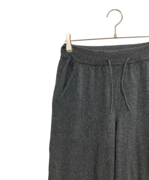 cash&barba（キャッシュ アンド バルバ）cash&barba (キャッシュ アンド バルバ) モンゴリアンカシミヤ ワイドパンツ グレー サイズ:1の古着・服飾アイテム