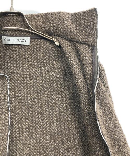 OUR LEGACY（アワーレガシー）OUR LEGACY (アワーレガシー) HRUNKEN FULLZIP POLO ブラウン サイズ:44の古着・服飾アイテム