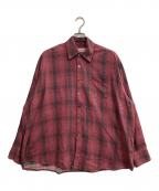 OUR LEGACYアワーレガシー）の古着「BORROWED SHIRT」｜ワインレッド