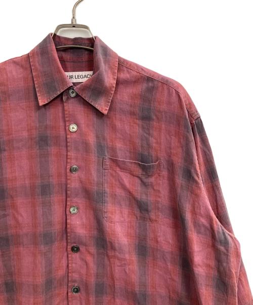 OUR LEGACY（アワーレガシー）OUR LEGACY (アワーレガシー) BORROWED SHIRT ワインレッド サイズ:44の古着・服飾アイテム