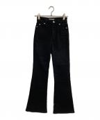 Snidelスナイデル）の古着「STYLE UP PANTS フレアデニムパンツ」｜ブラック