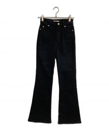 Snidel（スナイデル）の古着「STYLE UP PANTS フレアデニムパンツ」｜ブラック