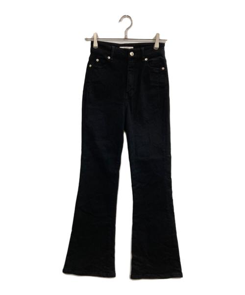 Snidel（スナイデル）Snidel (スナイデル) STYLE UP PANTS フレアデニムパンツ ブラックの古着・服飾アイテム