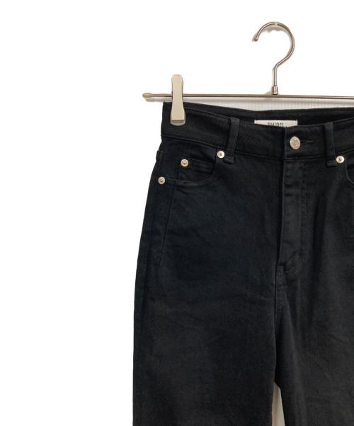 Snidel（スナイデル）Snidel (スナイデル) STYLE UP PANTS フレアデニムパンツ ブラックの古着・服飾アイテム