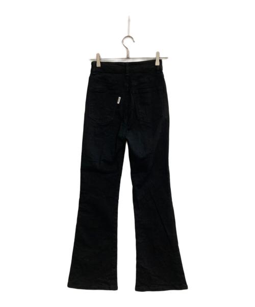 Snidel（スナイデル）Snidel (スナイデル) STYLE UP PANTS フレアデニムパンツ ブラックの古着・服飾アイテム