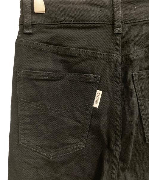 Snidel（スナイデル）Snidel (スナイデル) STYLE UP PANTS フレアデニムパンツ ブラックの古着・服飾アイテム