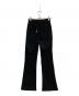 Snidel (スナイデル) STYLE UP PANTS フレアデニムパンツ ブラック：7000円