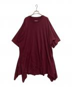 MM6 Maison Margielaエムエムシックスメゾンマルジェラ）の古着「変形ワンピース」｜レッド