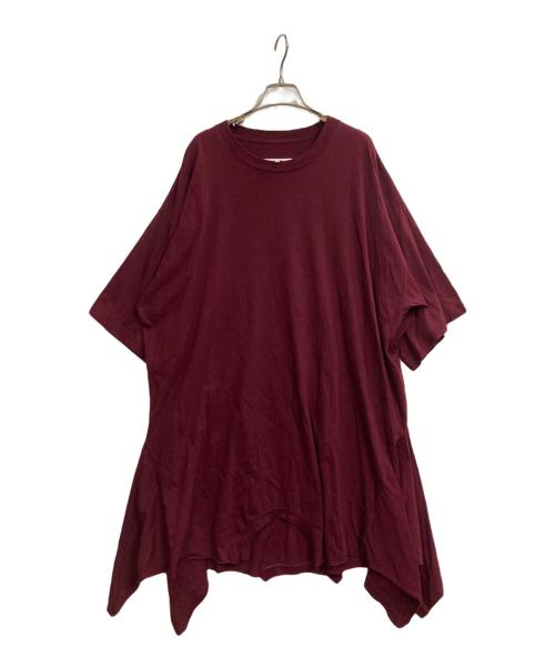 MM6 Maison Margiela（エムエムシックスメゾンマルジェラ）MM6 Maison Margiela (エムエムシックスメゾンマルジェラ) 変形ワンピース レッド サイズ:XSの古着・服飾アイテム