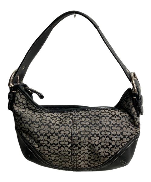COACH（コーチ）COACH (コーチ) シグネチャー ワンショルダーバッグ ブラックの古着・服飾アイテム