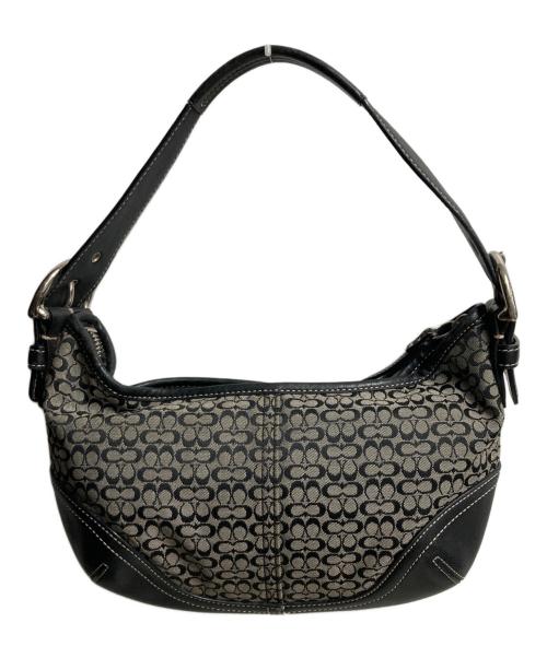 COACH（コーチ）COACH (コーチ) シグネチャー ワンショルダーバッグ ブラックの古着・服飾アイテム