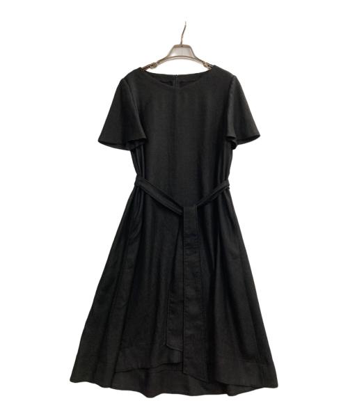 Leilian（レリアン）Leilian (レリアン) 半袖ワンピース ブラック サイズ:11の古着・服飾アイテム